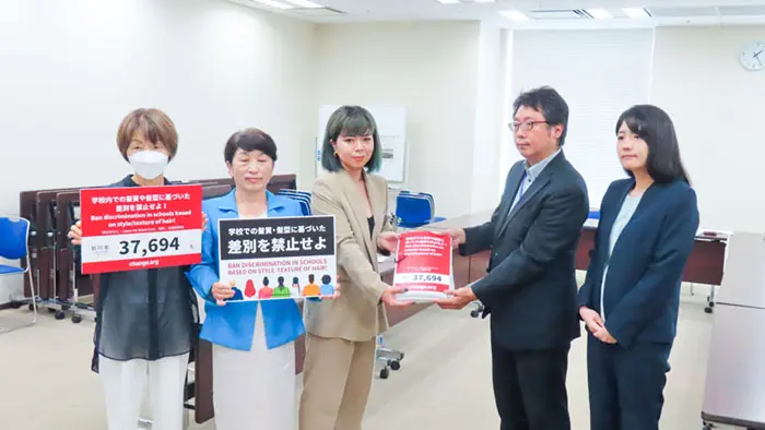 髪質・髪型の生徒指導や校則は差別 禁止求め署名・要望