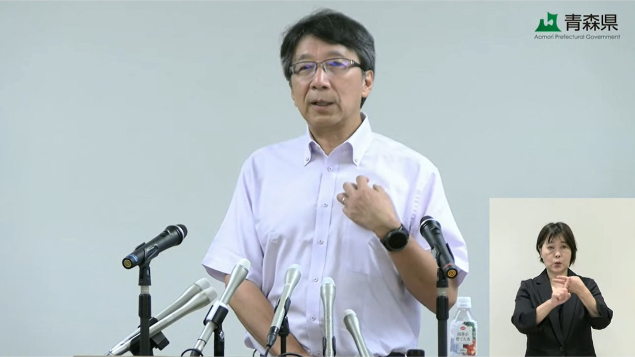 有識者会議の議長を務める大谷参与（YouTubeで取材）