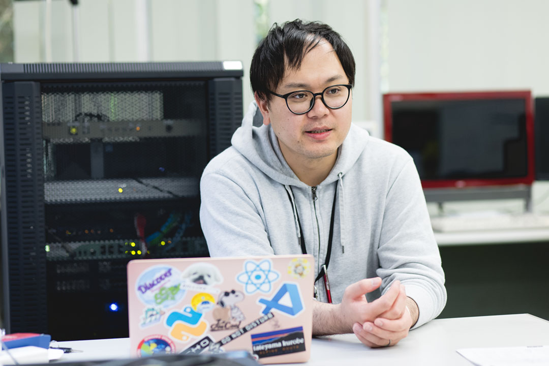 生徒のキャリア形成に「ICT Lab」は大きく影響していると話す徳竹教諭