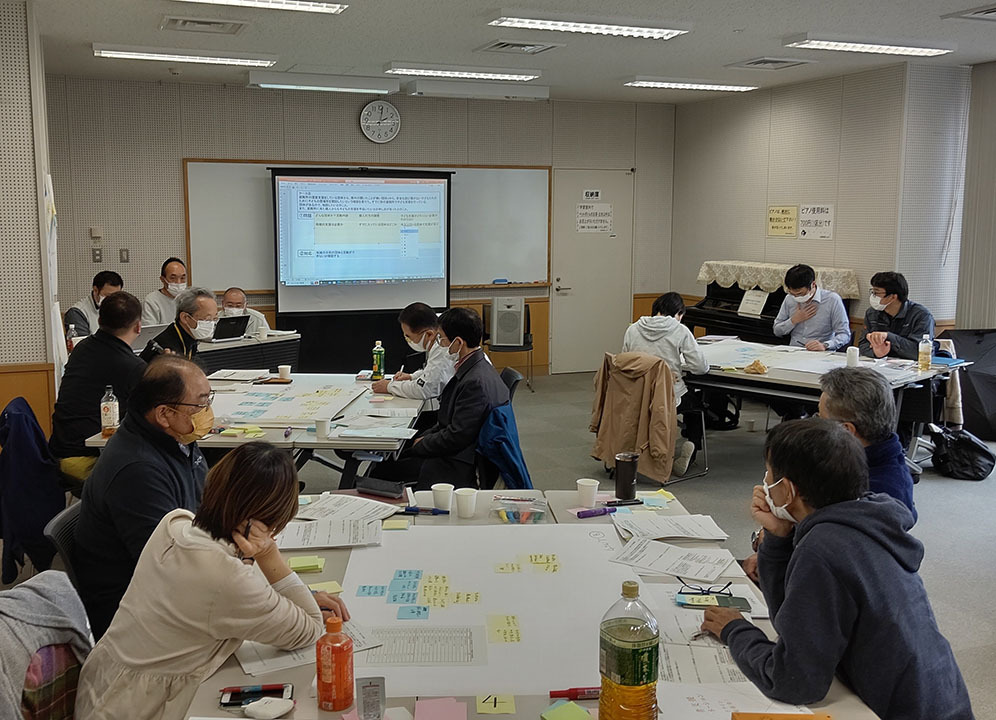 県域で開催されている被災者支援コーディネーター育成研修の様子