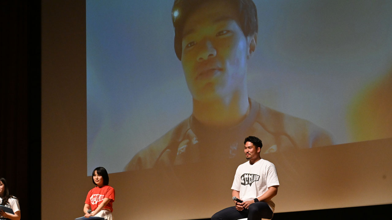 「自分を律する心が身に付いた」と成果を語った旗手選手