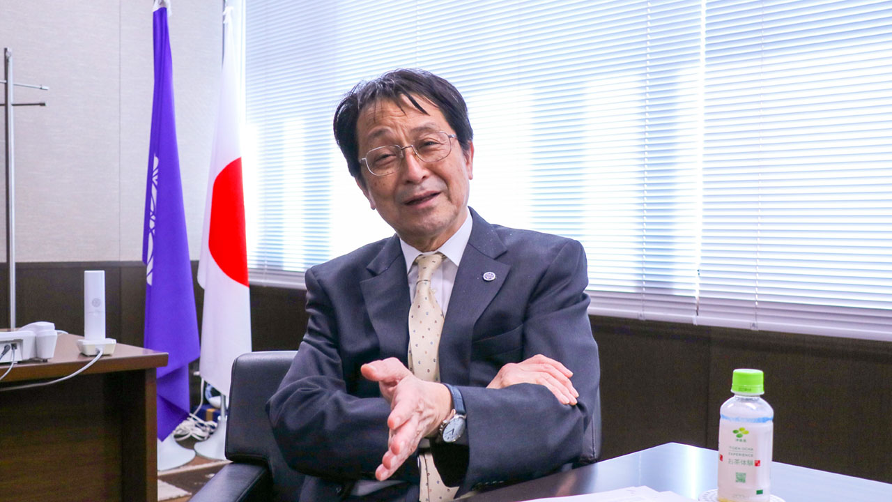 永田恭介・筑波大学長（佐野領撮影）