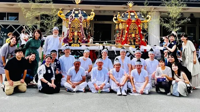 大槌祭りに訪れたカタリバメンバー