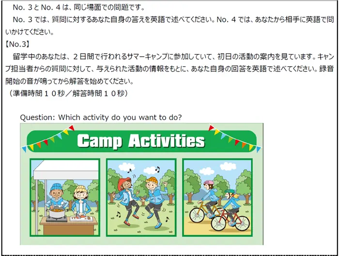 受験生は、多くの問題で役割を付与される＝都教委のウェブサイトより