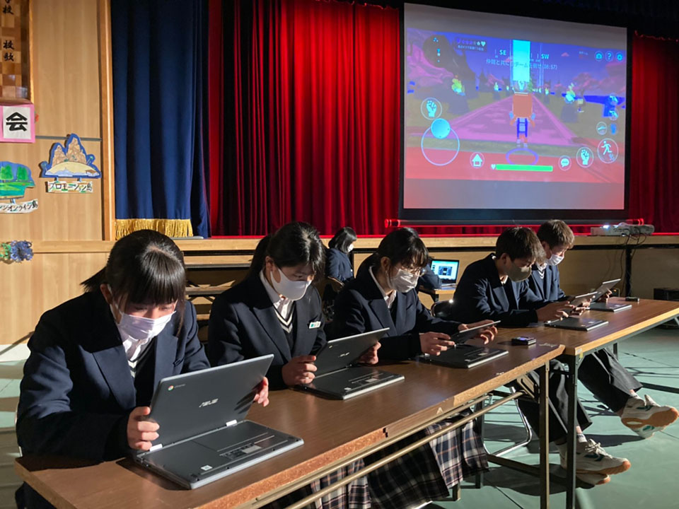 校内で行われたｅスポーツ大会の様子