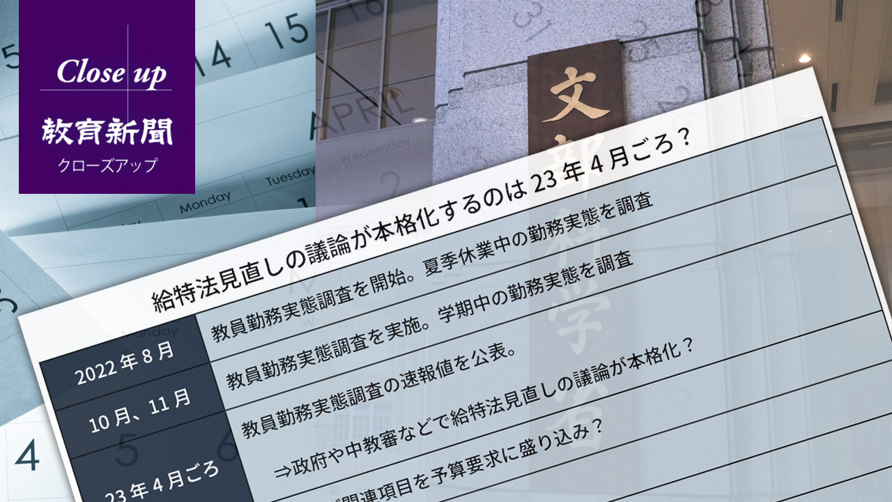 【独自】教員勤務実態調査を開始、給特法見直しへ第一歩 文科省