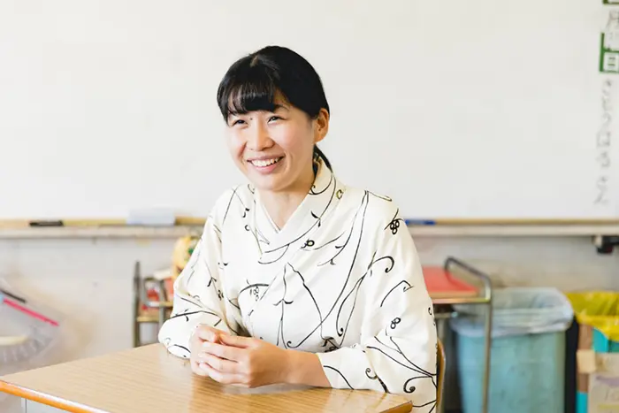「私は落語家ではなく、落語教育家です」と話すじゅげむさん＝撮影:市川五月