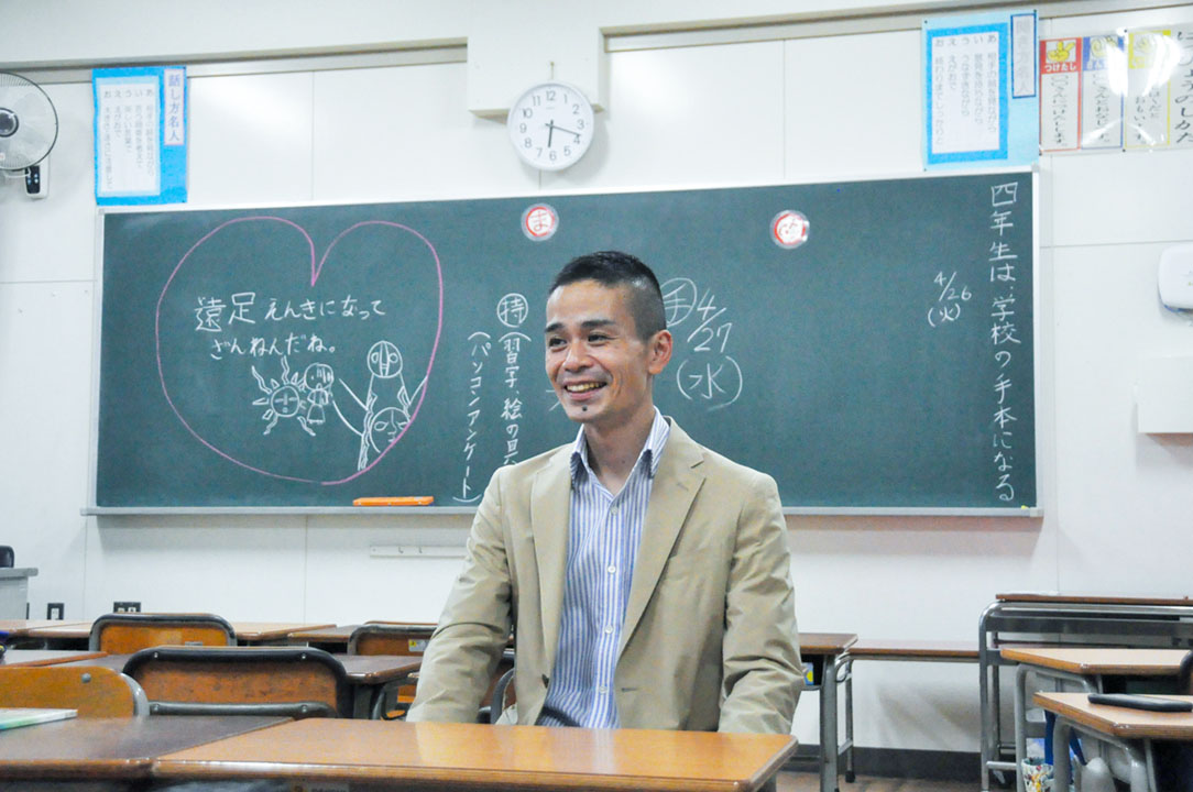 切磋琢磨する先輩たちの姿を見て、教師という職業を見つめ直したという