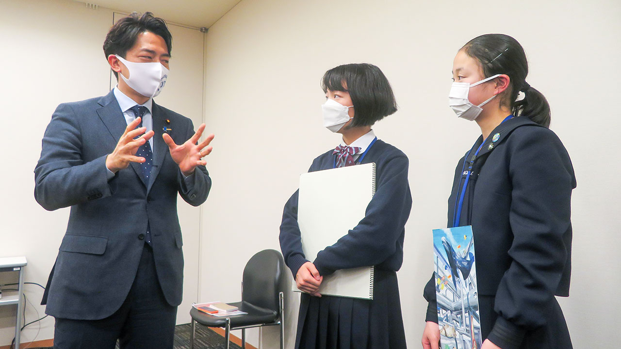 気候変動や環境問題 子どもたちが小泉前環境相と意見交換