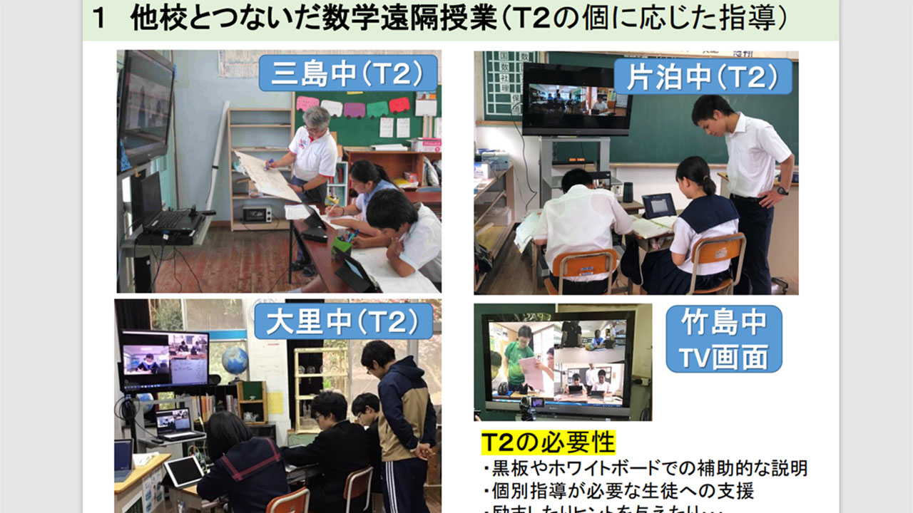 離島間の遠隔合同授業など発表 学校魅力化フォーラム