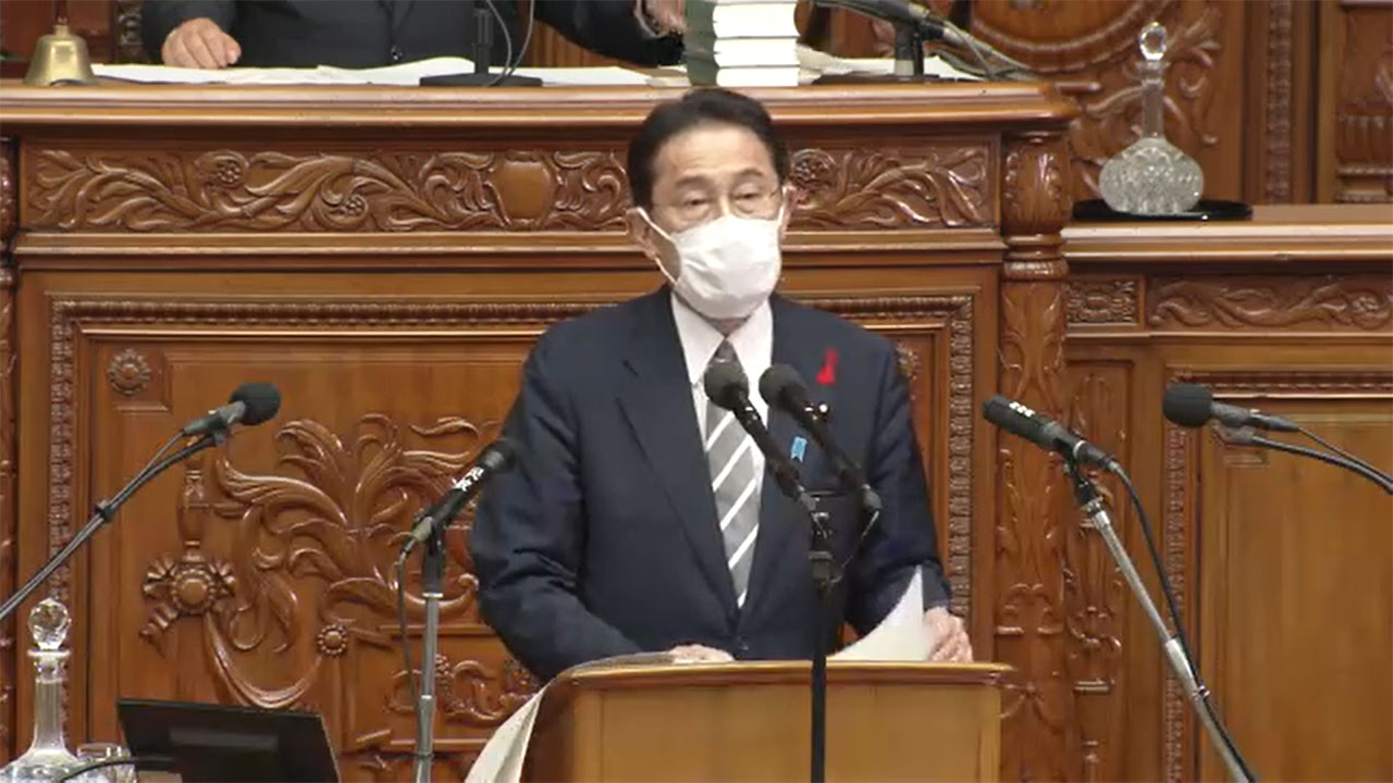 「子供目線での行政の在り方検討」 岸田首相が所信表明演説