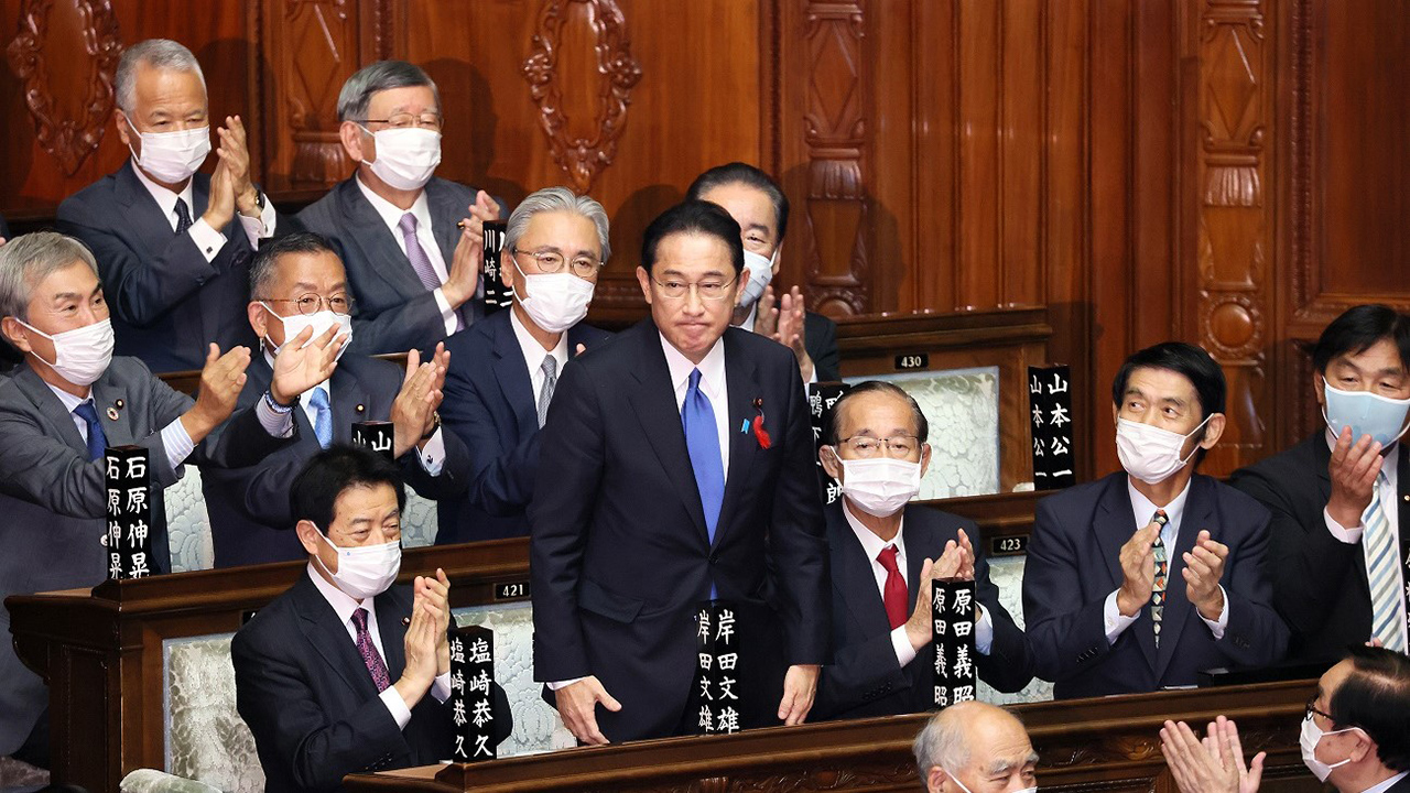 第100代首相に指名された自民党の岸田総裁（首相官邸ウェブサイトより）
