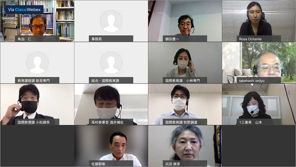 論点整理案の内容について協議した検討会議第3回会合（YouTubeで取材）