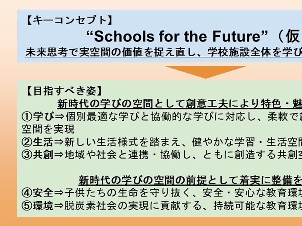 新時代の学校施設ビジョンを提示 検討部会が中間報告素案