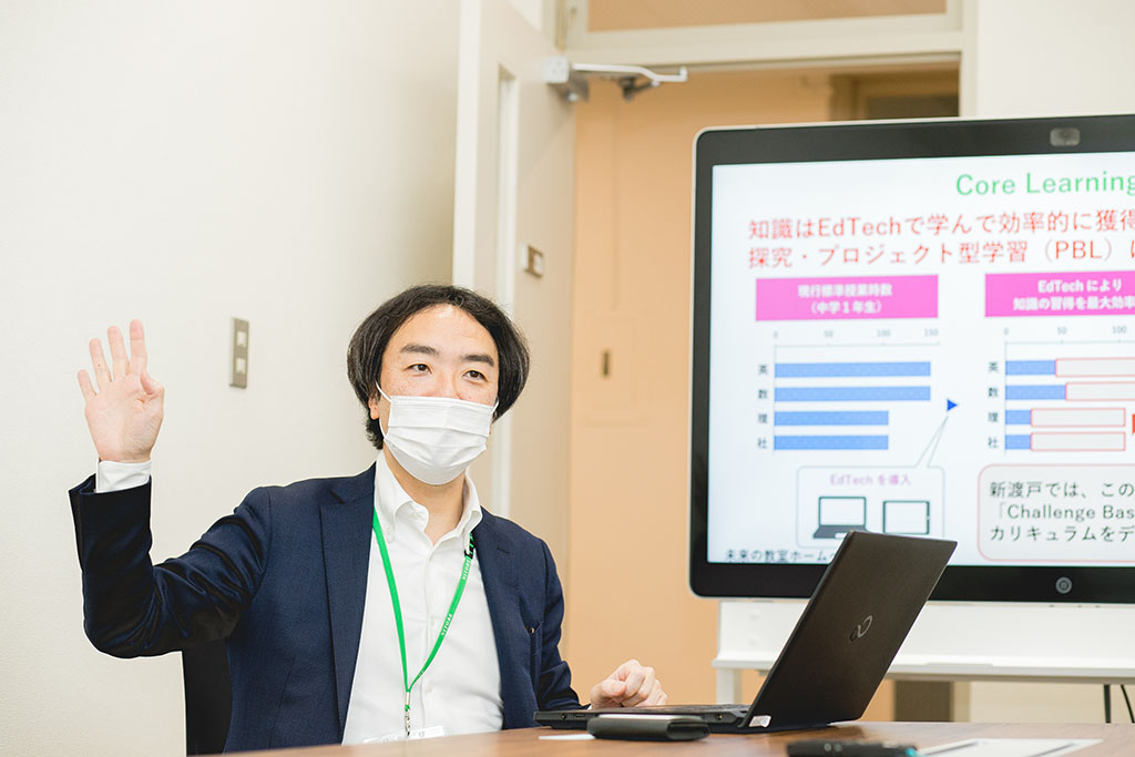 「先生が人生を楽しんでいる姿を子供たちに見せたい」と話す平岩理事長