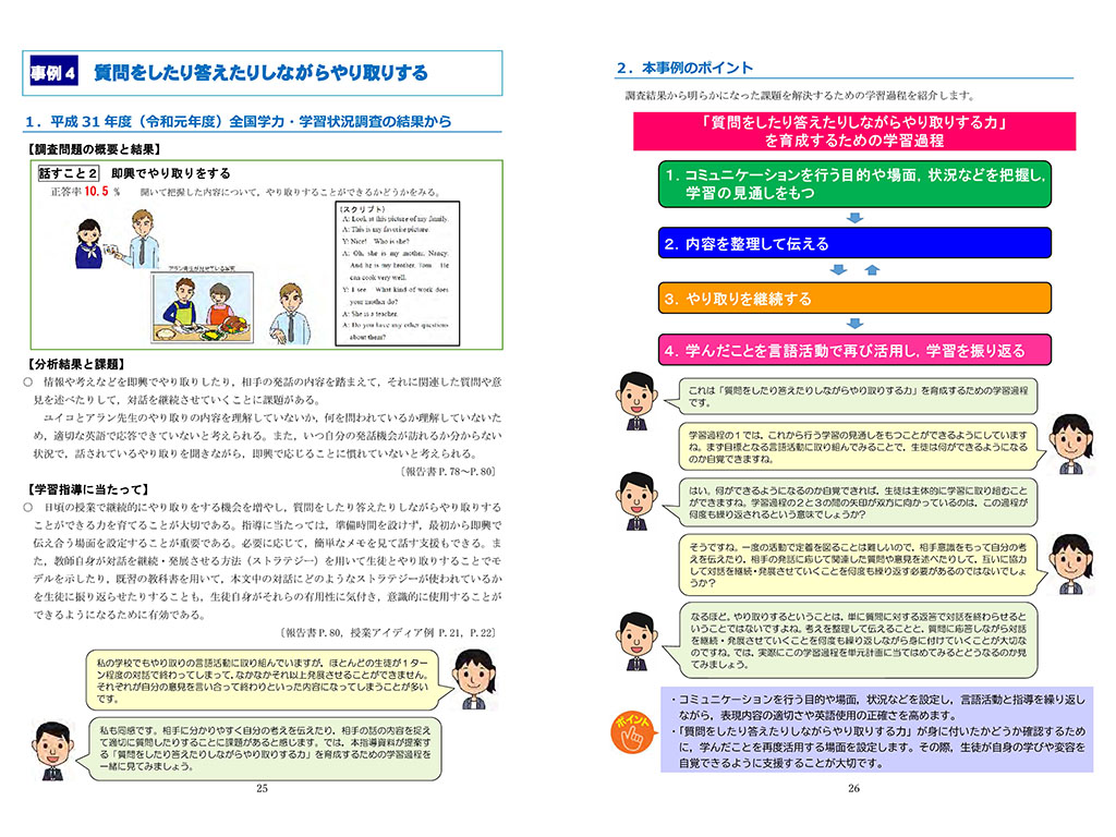 国研が中学校英語の指導事例集 全国学力調査の課題から