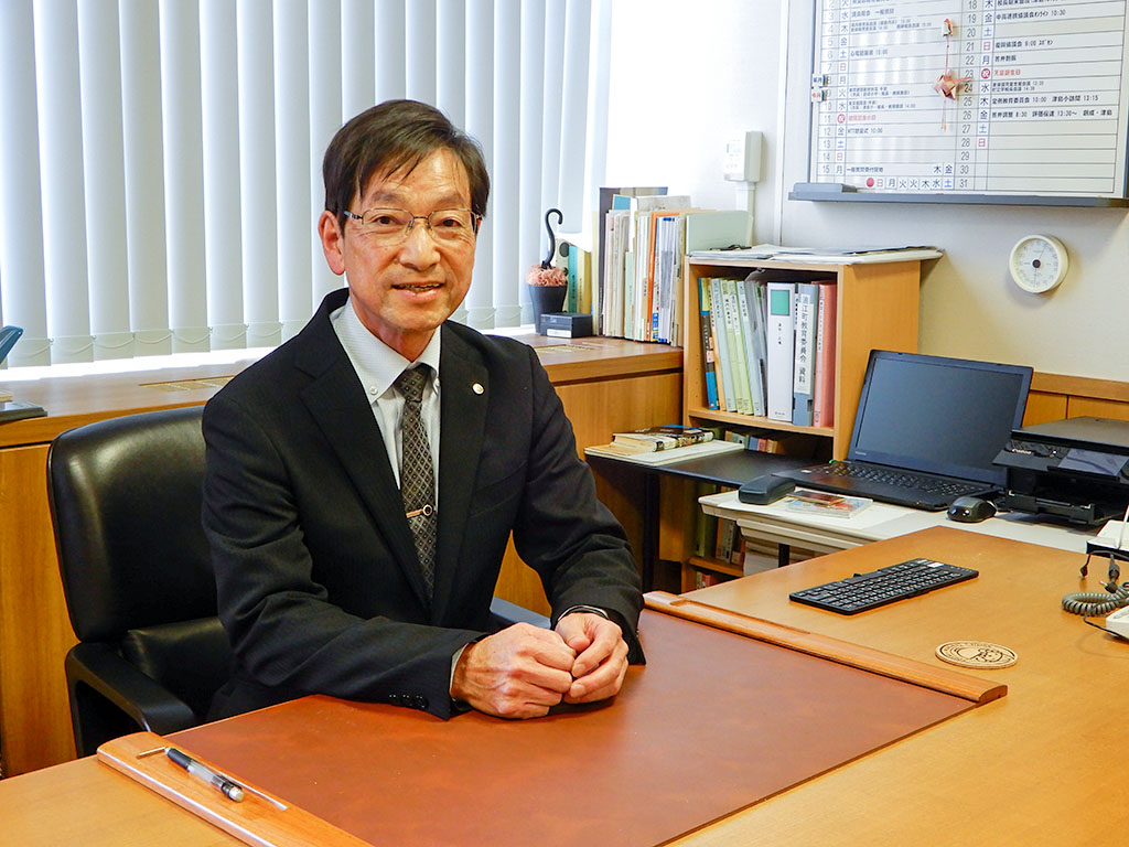 浪江町教委の笠井淳一教育長