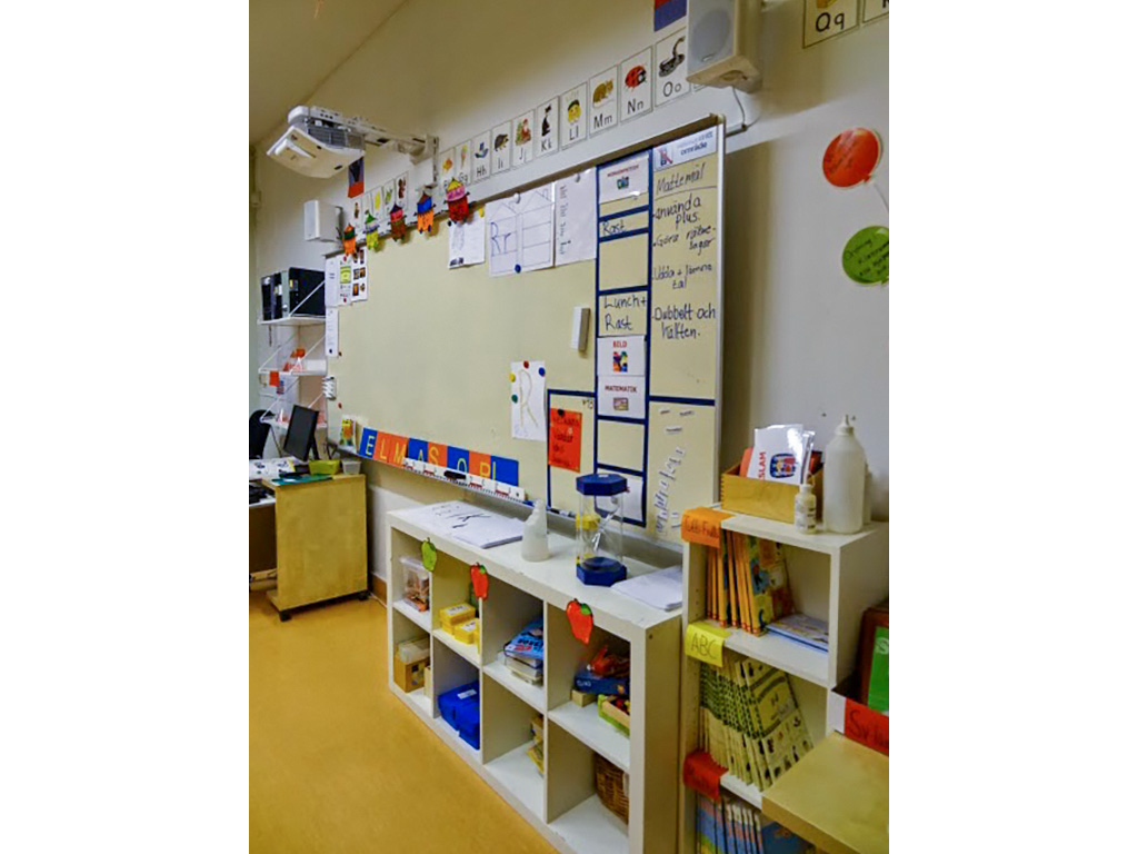 スウェーデンのイスラーム学校内の風景