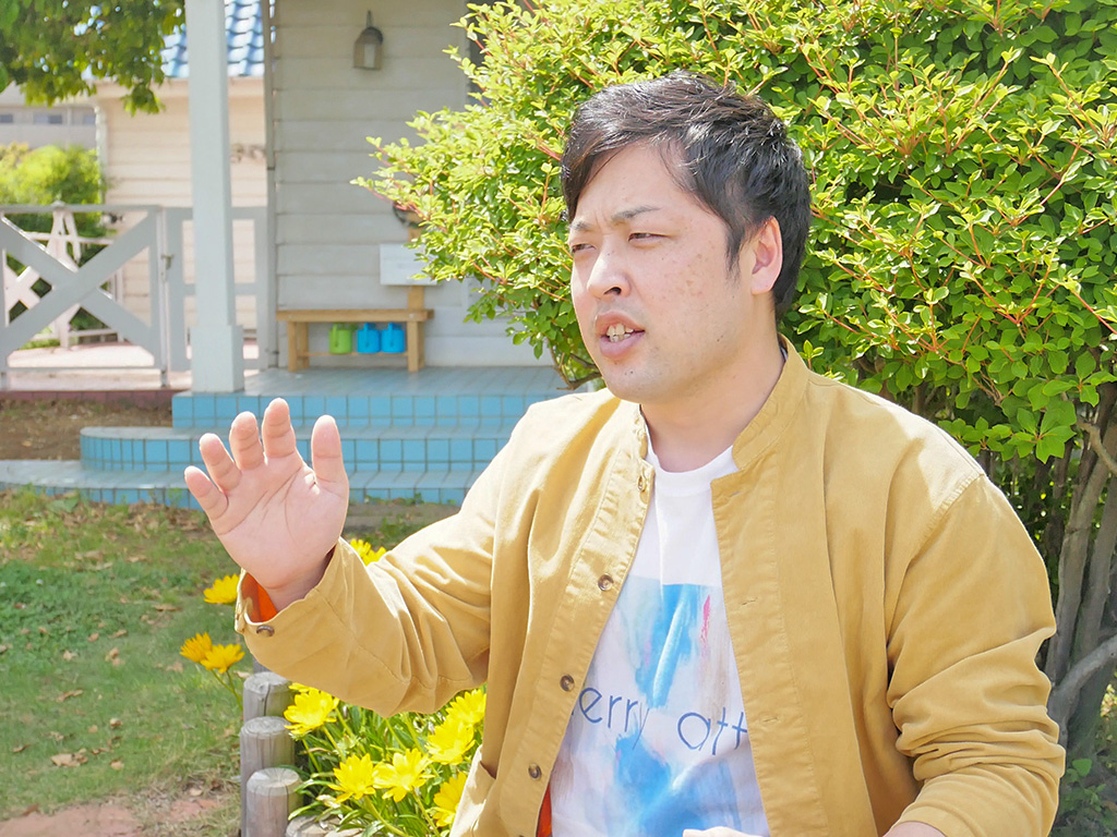 「次世代の保障」が究極のミッションと語る上田代表（上田代表提供）