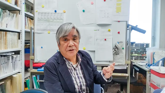 日本大の北野秋男特任教授＝撮影：大久保昂
