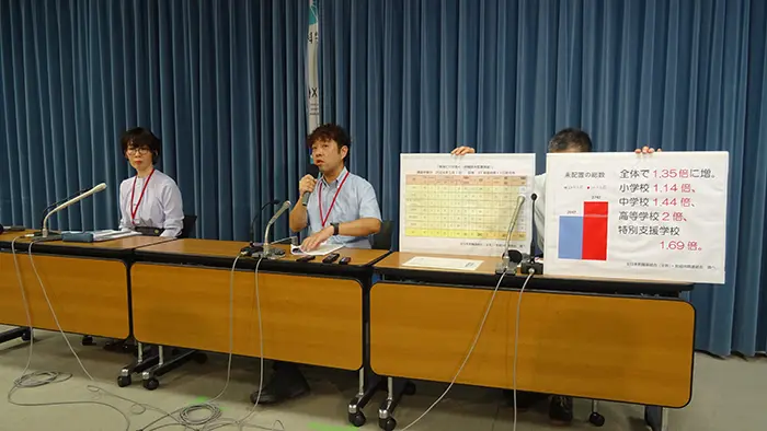 教職員未配置4000人超 全教調査「教職員の多忙化深刻」