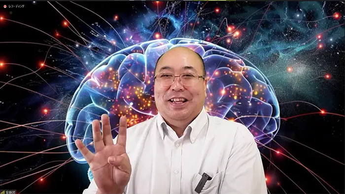 GIGAスクール構想の課題について語る安藤さん＝オンラインで取材