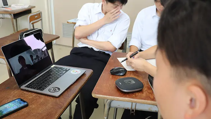 支援されるのを待つのではなく、花火大会の資金集めに動き出した「花火班」＝寺田教諭提供