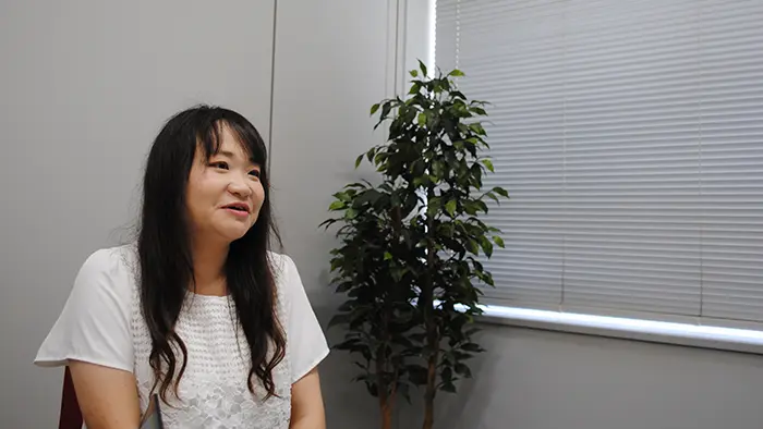 「育休の3年間が自己研鑽（さん）の期間になった」と話す＝撮影：小松亜由子