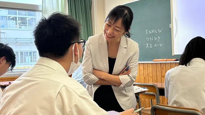 授業の楽しさを語る生徒も多い＝撮影: 鈴木款