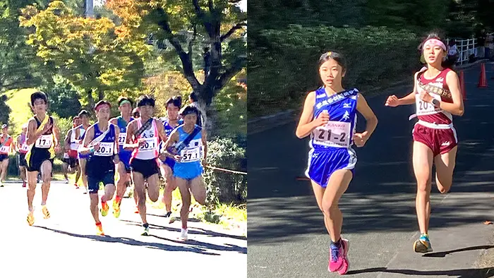 県中学校駅伝 歓喜の優勝　男子 大口・大口中　女子 豊川・西部中
