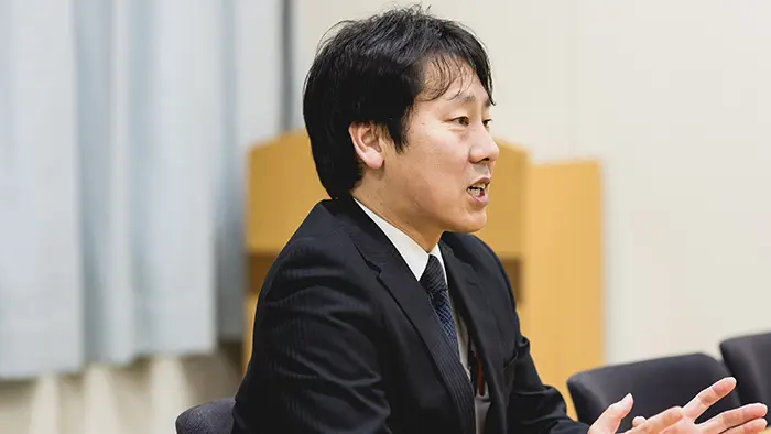 「部活が大好きな自分がやらなければ説得力がない」と思ったと振り返る日野田教頭＝撮影:市川五月