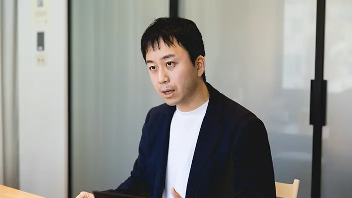 探究の支援は、働き方改革にも有効だと話す＝撮影：市川五月