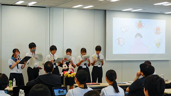 ディズニーの社員とオリジナルキャラを制作 中学生が挑戦