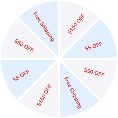 Spin wheel prize segments