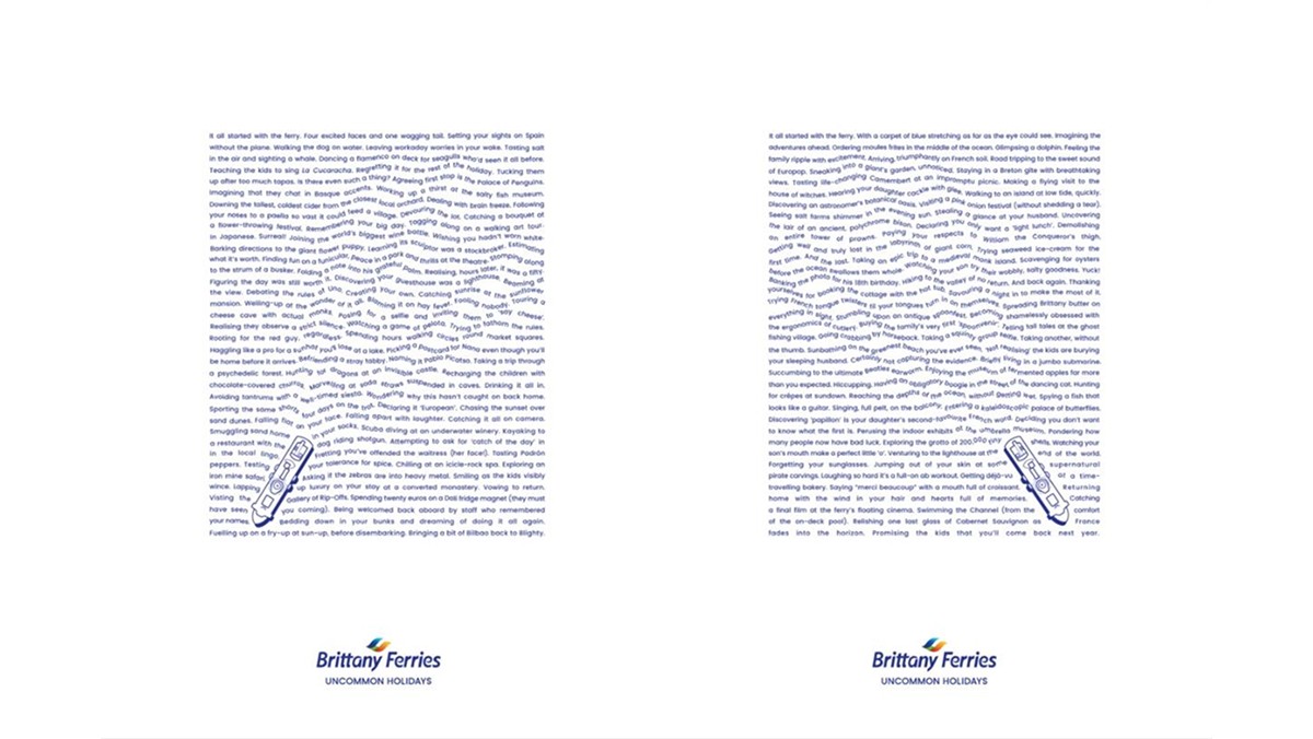 Brittany Ferries: “Wake”