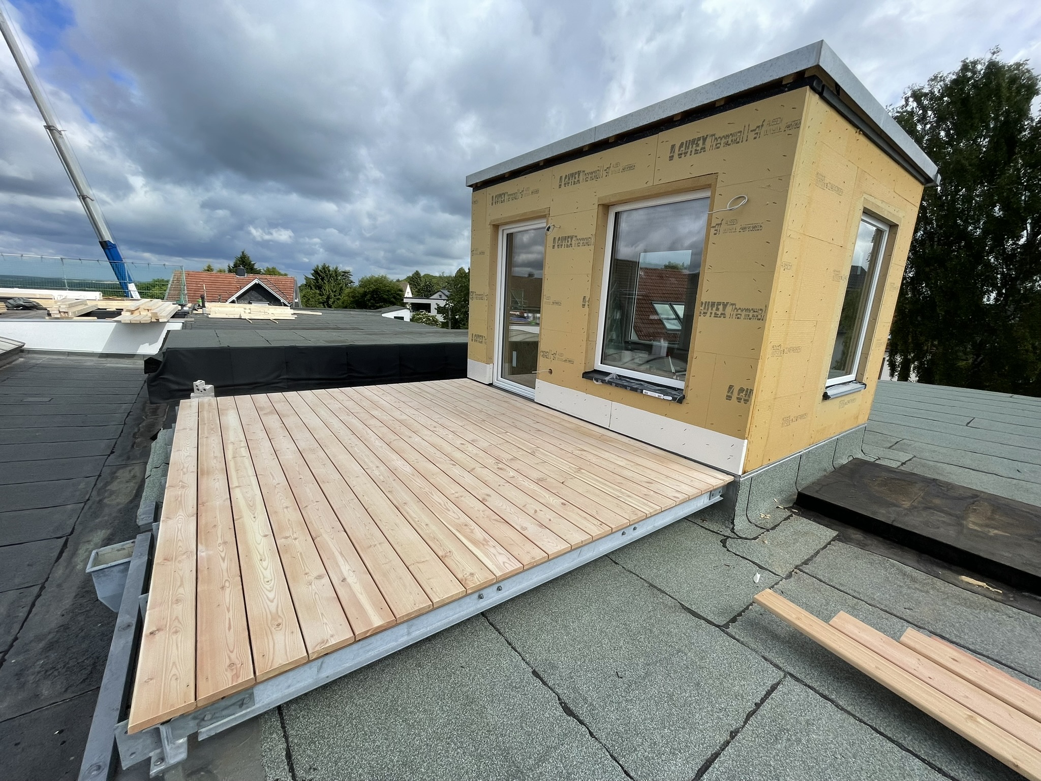 Dachaufbau mit Dachterrasse