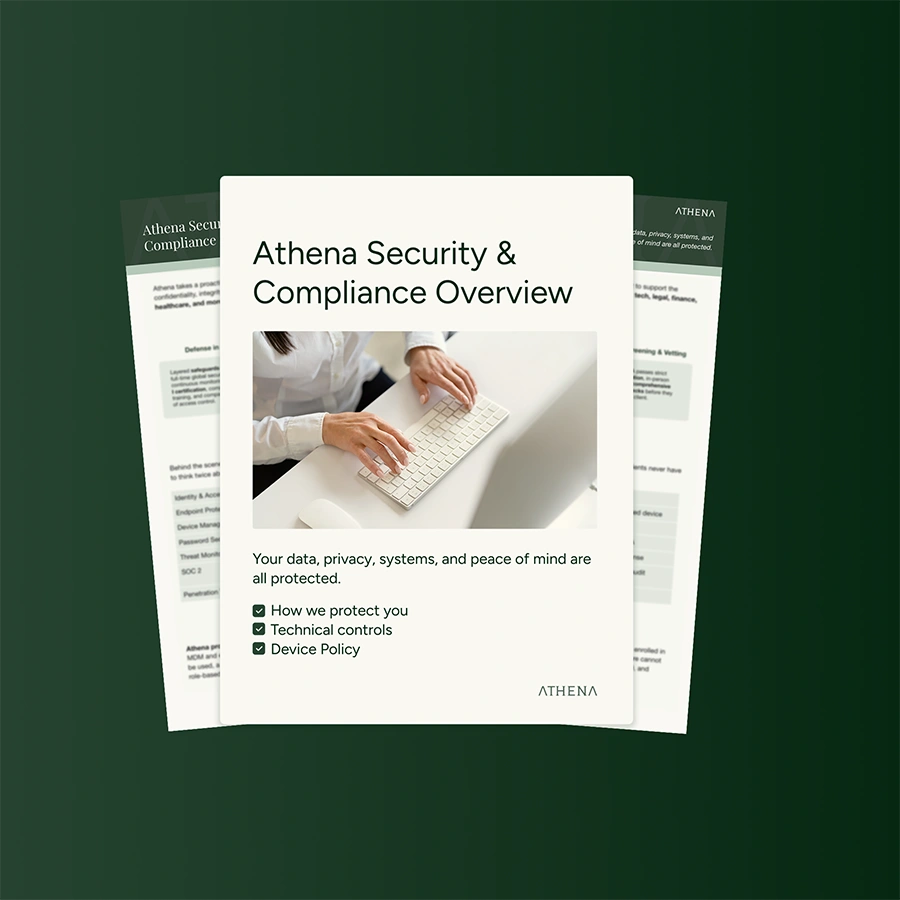 How Athena Protects Your Data and Your Partnership