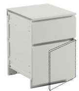 Modulo contenitivo con 1 cassetto 1 anta