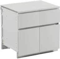 Modulo contenitivo con 1 cassetto 2 ante