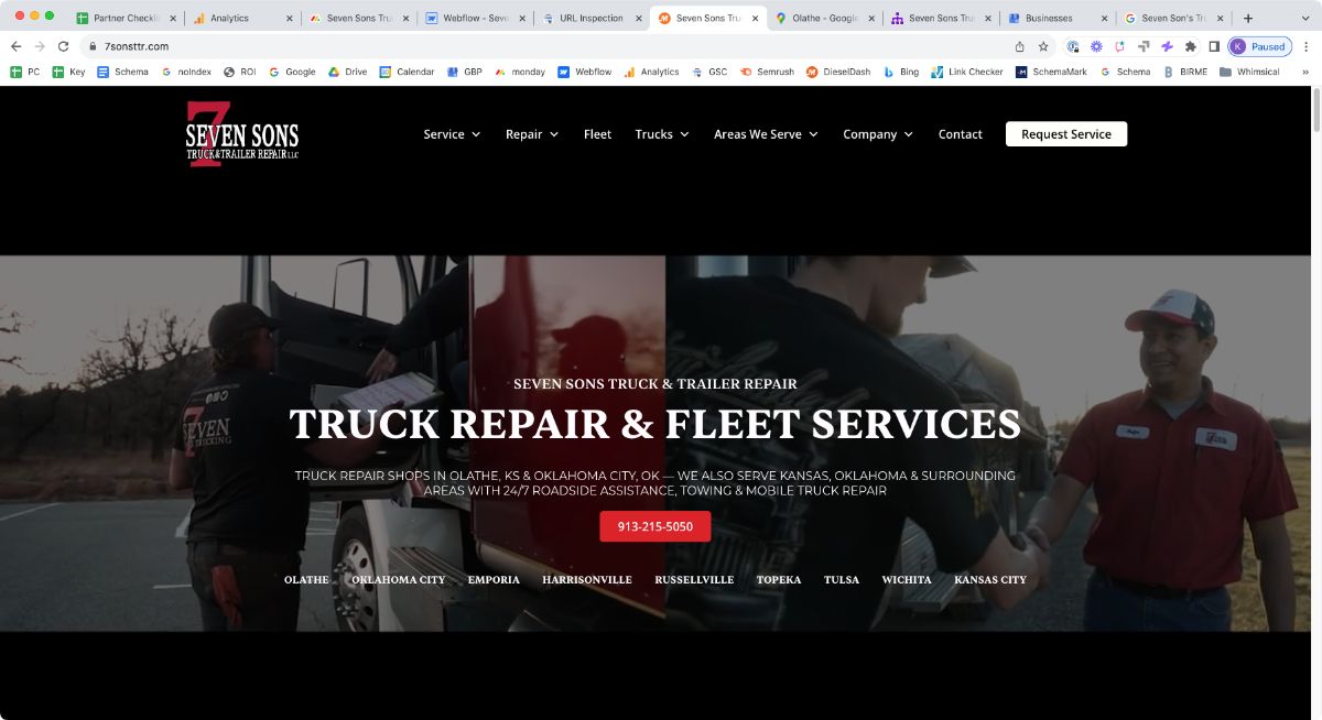 Seven Sons Truck & Trailer Repair logo
