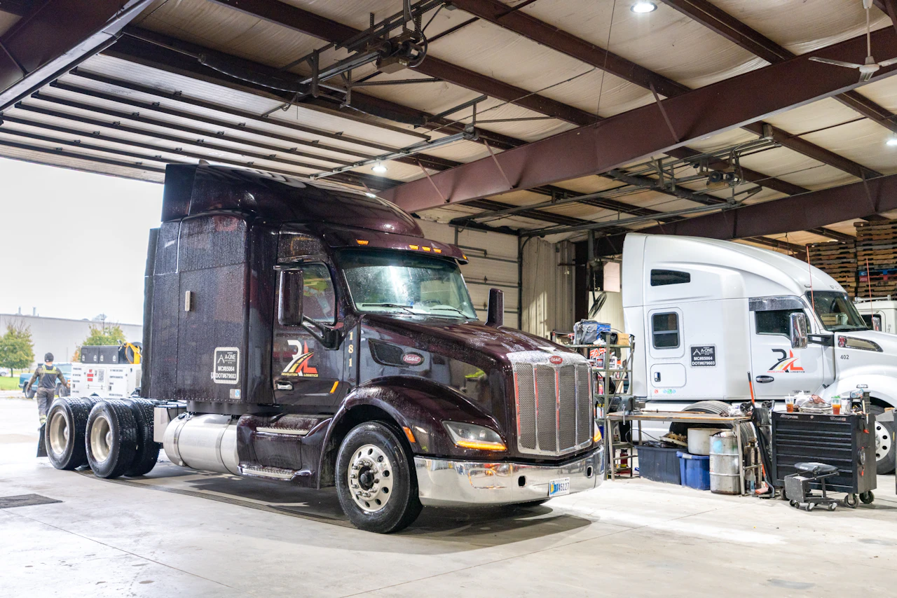 two semi trucks 