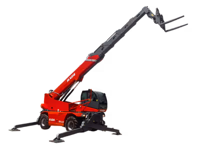 Magni telehandler extending its jib and boom