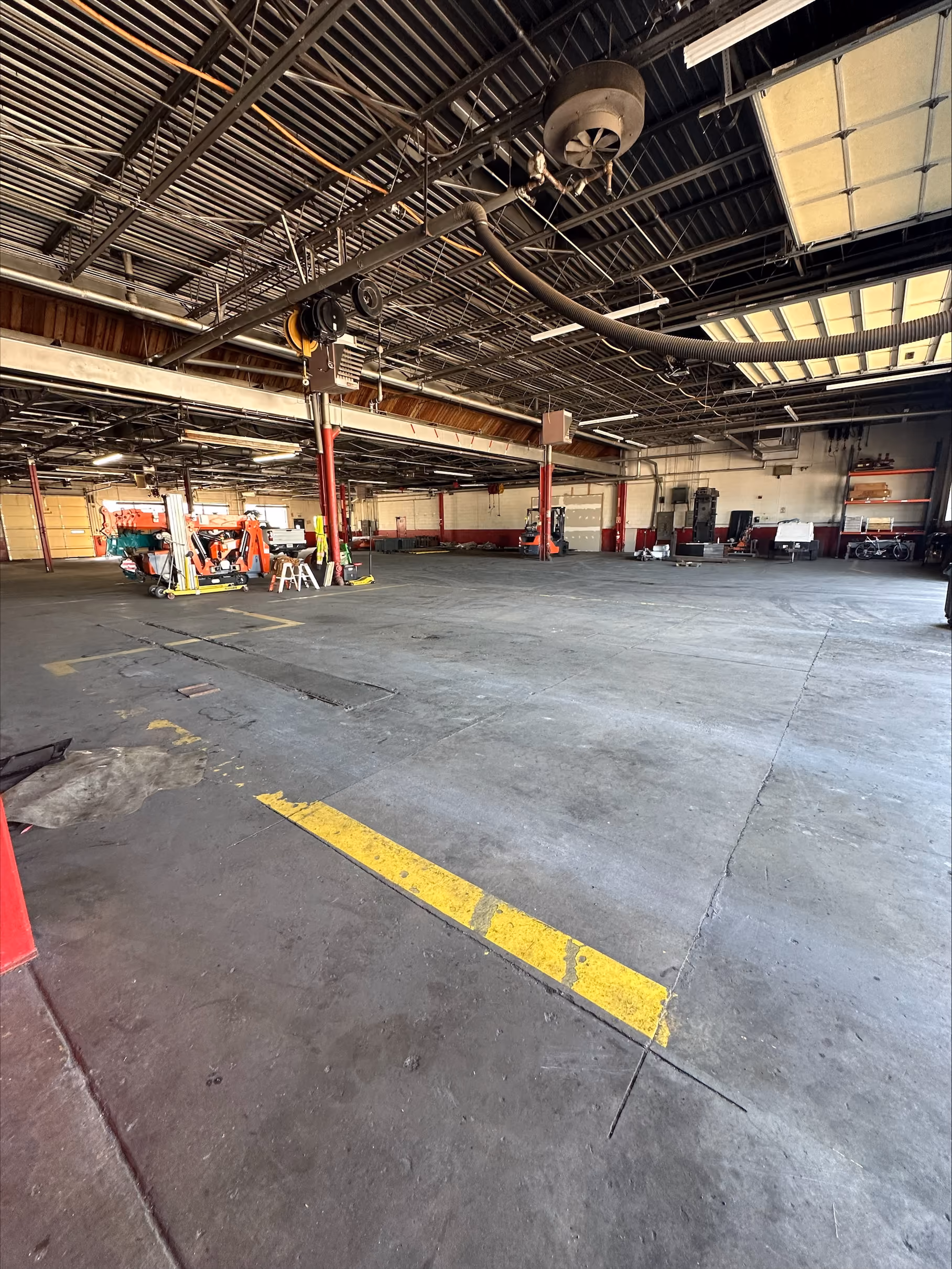 Another photo showcasing the inside of Louisville's warehouse