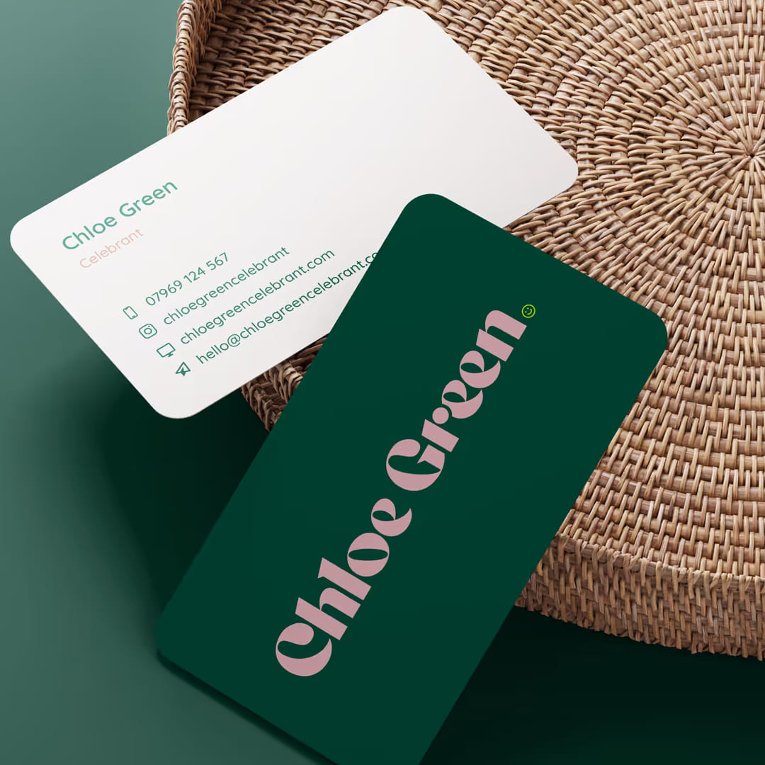 Chloe Green's business cards design