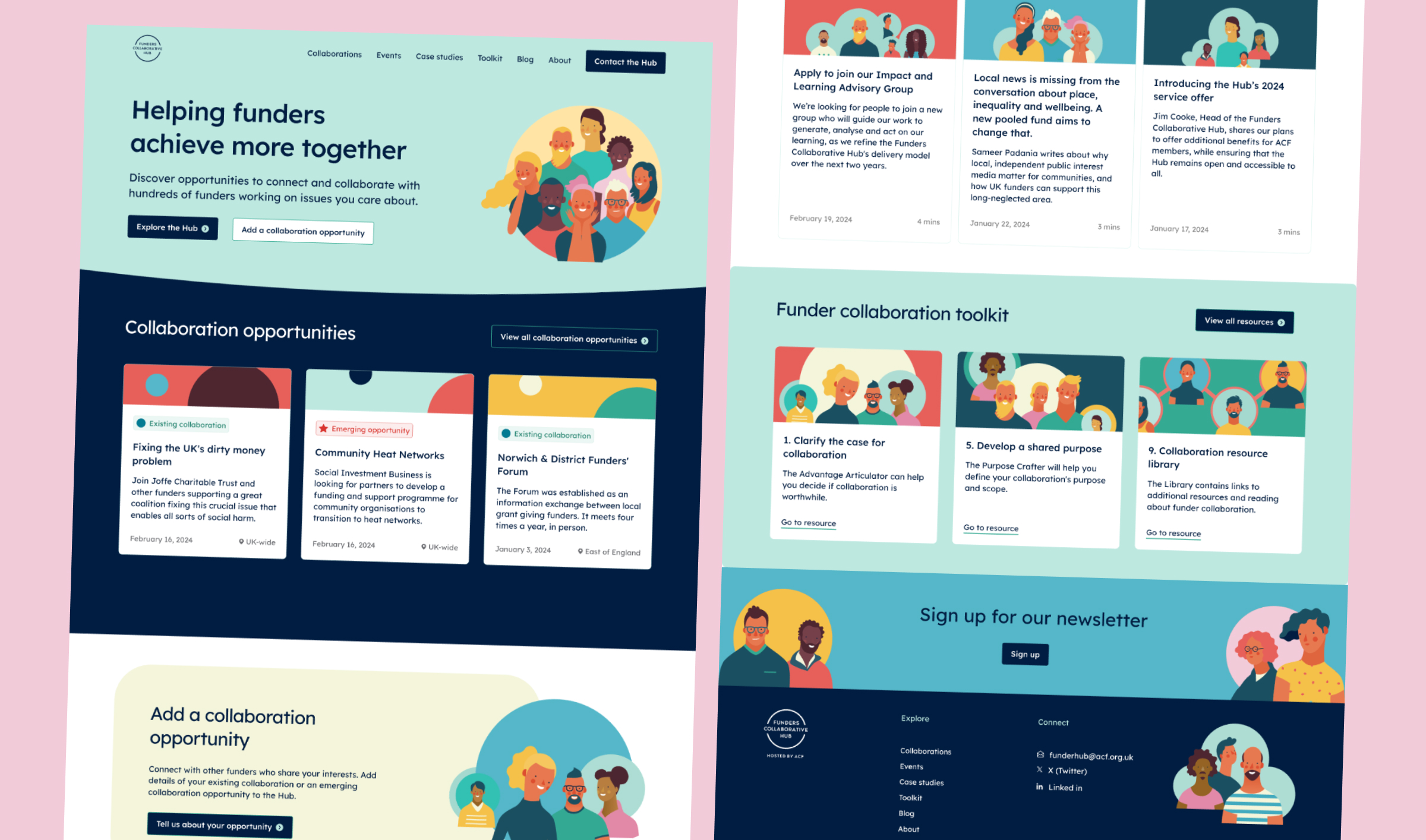 Funders Collaborative Hub home page