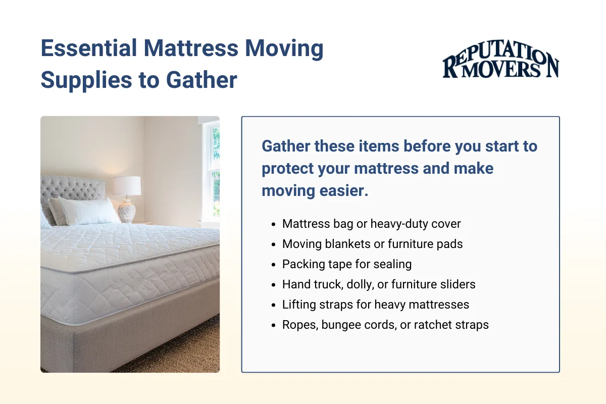 Essential Supplies for Moving a Mattress