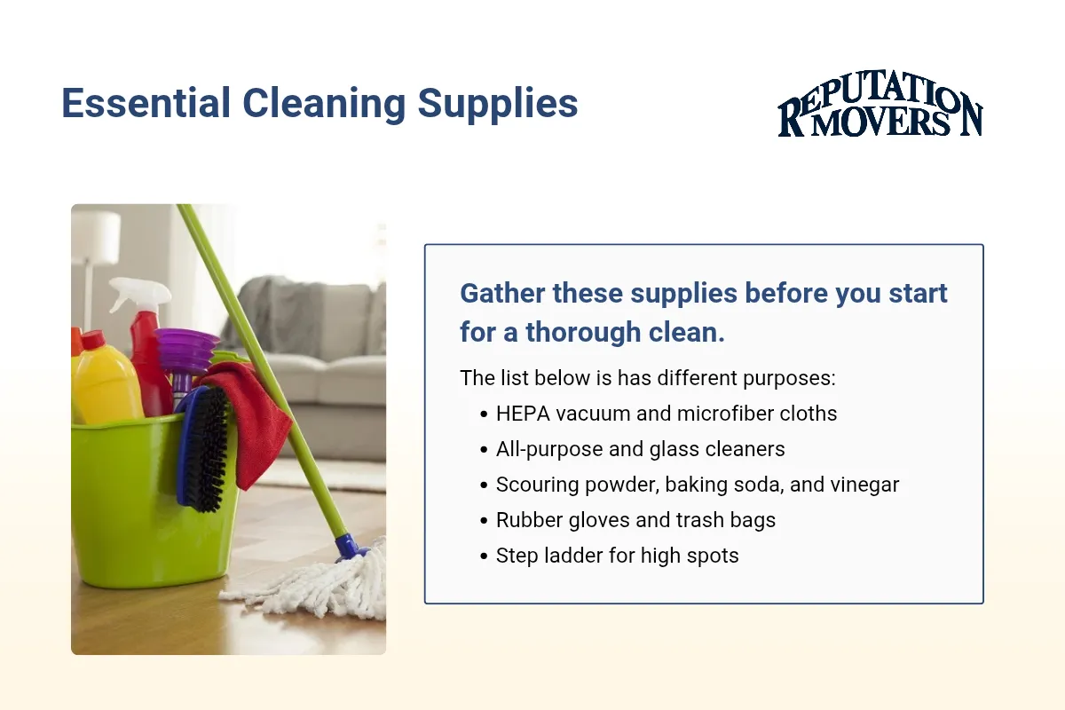 Move Out Cleaning Supplies