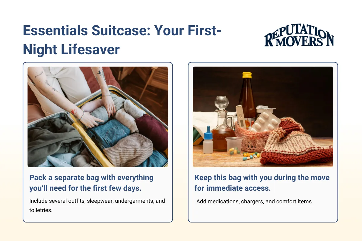 Essentials Suitcase: Your First-Night Lifesaver