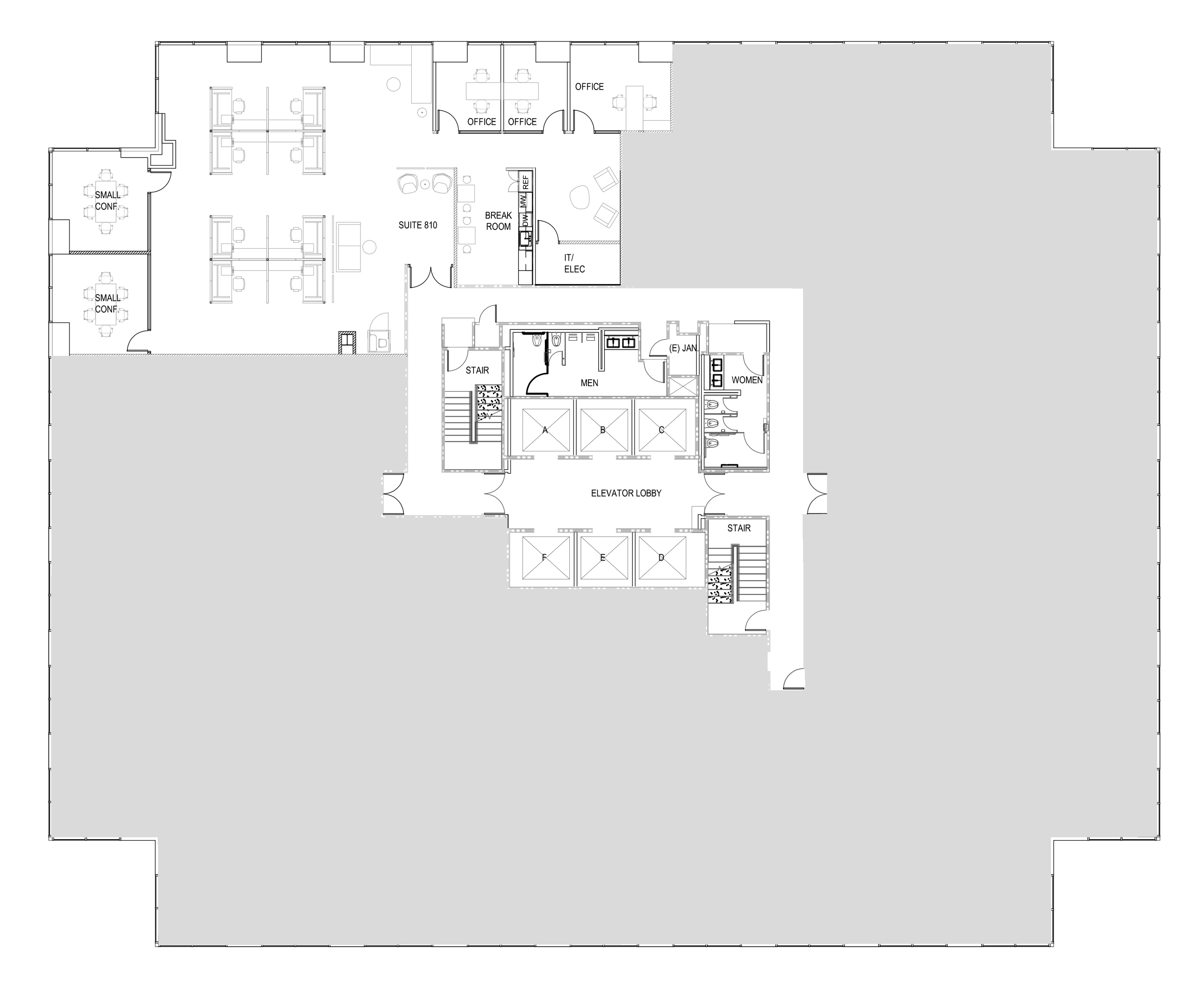 Suite 810 floor plan layout