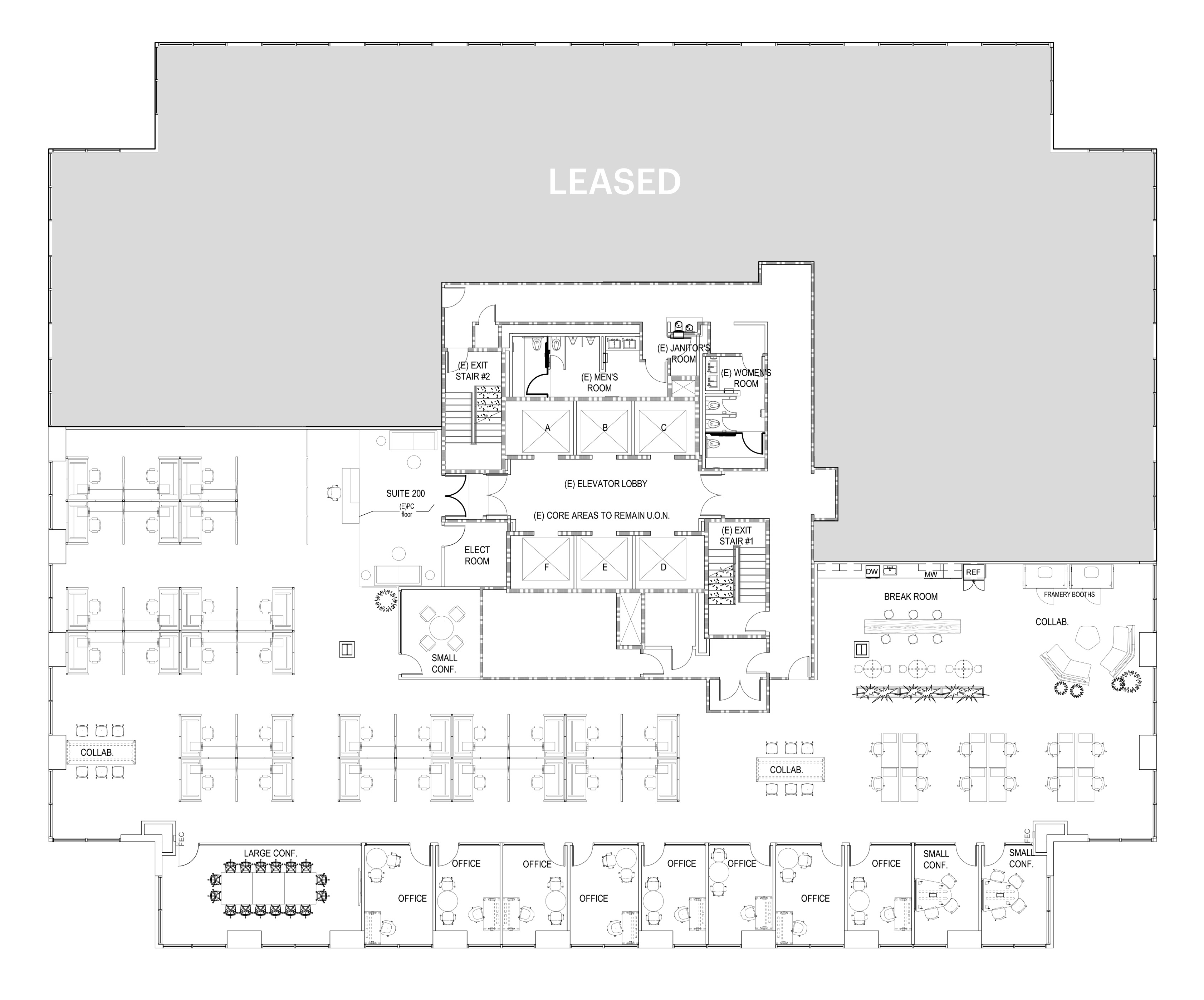 Suite 200 floor plan layout